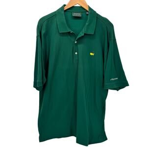 Masters Collection Polo Shirt Mens XL Green Pima Cotton Golf Vintage